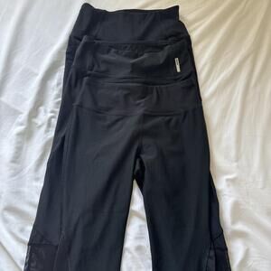 Black High Waisted Leggings Capri